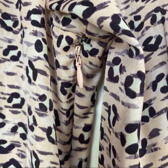 Avec Les Filles Leopard Ruffled Fit & Flare Dress - Picture 10 of 11